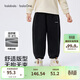 巴拉巴拉兒童褲子男童女童加絨加厚長(cháng)褲2025秋冬束腳運動(dòng)休閑褲親子款時(shí)尚