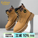 卡賓馬丁靴男春季2026新款復古工裝靴百搭戶(hù)外防滑耐磨休閑靴子男潮鞋 駝色 41 【標準皮鞋尺碼】