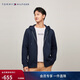 Tommy Hilfiger【抓絨保暖】秋冬男裝休閑純色連帽拉鏈開(kāi)衫重磅衛衣外套