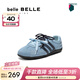 百麗（Belle）時(shí)尚跑道賽車(chē)鞋女童鞋商場(chǎng)舒適薄底德訓鞋運動(dòng)休閑鞋SMG37C85預售 藍色 35