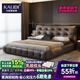 卡麗蒂勞倫斯真皮床主臥室大床1.8米x2米皮藝床2米2.2米高箱儲物雙人床 【S級加厚頭層真皮】單床 【1500mm*2000mm】框架結構
