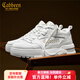 卡賓小白鞋男鞋春季新款厚底增高休閑板鞋百搭輕便防滑運動(dòng)鞋子男潮鞋 乳白色 41 【標準皮鞋尺碼】