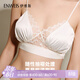 伊維斯【心動(dòng)】蕾絲吊帶內衣性感抽褶緞面文胸無(wú)鋼圈可外穿美背女神節 雪白色 M /160(適合:70ABCDE,75ABC)