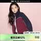 GIORDANO CONCEPTS 2026年春新款短款外套女戶(hù)外撞色印花網(wǎng)里寬松立領(lǐng)夾克12375002