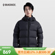 黑冰（BLACKICE）25秋冬新款男羽絨服防風(fēng)保暖耐磨700蓬鵝絨活帽外套 F8568MJ 黑色 L