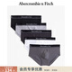 Abercrombie & Fitch美式男裝舒適5條組合裝經(jīng)典LOGO款三角內褲114-4016 灰色多色 5條 S (175/76A)