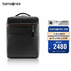 新秀麗（Samsonite）電腦包上新牛皮男包男士雙肩包時(shí)尚背包黑色/咖色14英寸BC9*09010