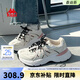 卡帕女鞋老爹鞋女2025秋季新款厚底跑步運動(dòng)鞋百搭情侶休閑鞋子女 月灰色【四季款】腳瘦拍小一碼 38