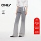 ONLY2025夏季新款做舊水洗修身喇叭褲長(cháng)褲牛仔褲女|125332009 J0Z牛仔灰 S S標準褲長(cháng)