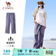 駱駝（CAMEL）速干工裝女褲戶(hù)外登山旅行休閑梭織長(cháng)褲 J25BAYL6079 拂袖紫 M