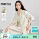 尚都比拉職場(chǎng)通勤西裝套裝女堆堆袖西服外套+雙肩帶吊帶裙兩件套免搭配
