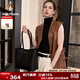 暇步士（Hush Puppies）女士單肩托特包簡(jiǎn)約百搭大容量通勤包包生日禮物送媽媽送老婆