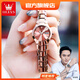 歐利時(shí)（OLEVS）瑞士認證品牌手表女簡(jiǎn)約氣質(zhì)女士手表鎢鋼雙日歷夜光防水石英表 OLEVS-8697女-鎢鋼玫金色
