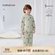 babylove嬰兒保暖套裝秋冬季純棉男女寶寶上衣褲子夾棉兩件套棉服 菉竹綠 100 cm