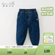 戴維貝拉（DAVE＆BELLA）兒童牛仔褲男童棉褲洋氣幼兒長(cháng)褲加厚小童休閑褲秋冬新款童褲 牛仔藍【現貨】 120 cm（建議身高110-120cm）