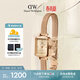 丹尼爾惠靈頓（DanielWellington）【許妍同款】DW女士手表復古小方糖簡(jiǎn)約輕奢送女友生日禮物DW651