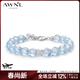 AWNL刺梨薔薇海藍寶水晶手鏈女手串小眾輕奢時(shí)尚飾品送女友生日禮物 【品牌禮盒】海藍寶手鏈 XS碼 推薦手圍13.5-15CM