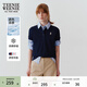 Teenie Weenie【涼感】小熊女裝POLO衫夏季簡(jiǎn)約粉色短袖T恤 夜幕藍 S
