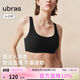 ubras無(wú)尺碼小奶皮紙片人內衣顯瘦顯薄無(wú)痕隱形背心文胸女黑標準版