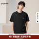 gxgjeans男裝短袖T恤2024年夏季圓領(lǐng)體恤 黑色 XL (180)