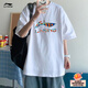 李寧短袖t恤男女同款夏季運動(dòng)衣服飾舒適透氣棉半袖上衣跑步休閑裝