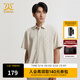 卡賓男裝LOGO印花休閑襯衫短袖24夏新款寬松商場(chǎng)同款H2243111001 杏色15 L /175/50