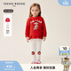 Teenie Weenie Kids 小熊童裝26年新款女寶寶可愛(ài)衛衣打底褲套裝 紅色 100cm