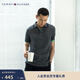 Tommy Hilfiger【紳動(dòng)POLO】春夏男裝純棉珠地網(wǎng)眼花紗鑲邊修身短袖T恤POLO 灰色DW5 M （推薦：130-140斤）