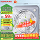 康佳（KONKA）電風(fēng)扇臺式轉頁(yè)扇宿舍臺扇桌面小風(fēng)扇交流定頻鴻運扇五扇葉風(fēng)扇KF-25HY37