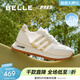 百麗（Belle）小金甘跑道休閑鞋女商場(chǎng)款復古阿甘鞋D5P2DBM5預售 米白/金 35 (225mm)