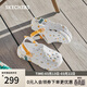 斯凱奇（Skechers）洞洞鞋女鞋春季厚底泡泡鞋沙灘鞋涼鞋輕便包頭涼拖鞋111658