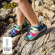 KEEN官方 NEWPORT H2 兒童戶(hù)外涉水鞋溯溪鞋 防撞鞋頭涼鞋 彩虹扎染圖案-1018441-大童 38