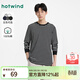 熱風(fēng)【商場(chǎng)同款】男士長(cháng)袖T恤春秋新款基本款百搭條紋打底上衣 19黑白 L