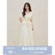 獨束大碼女裝法式荷葉邊小衫半裙套裝2025夏季新品時(shí)尚上衣兩件套 香草米（半身裙） XL （尺碼：3）