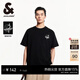 杰克·瓊斯（JACK&JONES）男裝26年短袖T恤男士夏季100%純棉圓領(lǐng)潮流休閑航海系列寬松半袖 E43純黑色 常規 S