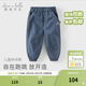 戴維貝拉（DAVE＆BELLA）兒童褲子男童春裝長(cháng)褲洋氣男寶寶童褲春季新款小童休閑褲 藏青色【現貨】 100 cm（建議身高90-100cm）