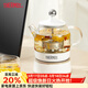 膳魔師（THERMOS）養生壺迷你電水壺便捷家用辦公室時(shí)尚精致煮茶器恒溫多功能電熱水壺花茶壺養生杯EHA-1602E 白色 0.55L
