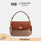 蔻馳（COACH）奧萊女士女包經(jīng)典標志涂層CASSIE 19號斜挎包單肩包通勤 B4/棕黃色 焦糖色