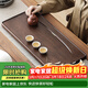 茶藝貴族優(yōu)選山行花梨胡桃色60x28茶盤(pán)功夫茶具單品家用辦公小號排水式