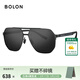 BOLON暴龍眼鏡經(jīng)典飛行員太陽(yáng)鏡男偏光鏡墨鏡駕駛鏡釣魚(yú)露營(yíng)遮陽(yáng)BL8127 D11 啞黑+暗黑水銀鍍膜