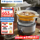 東菱（Donlim）蒸汽鍋 多功能蒸燉鍋 家用電蒸鍋 電燉盅煲湯煮粥蒸汽鍋隔水燉火鍋 料理鍋 DL-9009（煮鍋+汽鍋） 2L