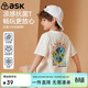 ASK JUNIOR童裝兒童短袖T恤純棉親子裝男大童夏裝抑菌涼感透氣半袖上衣