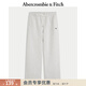Abercrombie & Fitch【經(jīng)典直筒】經(jīng)典小麋鹿圖案美式抓絨衛褲25秋冬女裝147-5165 灰色 L (165/86A) 偏大偏長(cháng)，建議小一碼