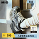 MIO【戚薇同款】米奧透氣老爹鞋厚底增高休閑運動(dòng)鞋輪胎鞋女鞋網(wǎng)面鞋 灰/白/黑色 36