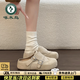 啄木鳥(niǎo)包頭半拖鞋女厚底內增高2026年春夏季新款單鞋一腳蹬外穿勃肯鞋子 米色 37 (235mm)