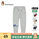 暇步士（Hush Puppies）童裝兒童褲子男女大童新款簡(jiǎn)約舒適百搭休閑長(cháng)褲 花灰C款 150
