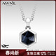 AWNL【高卿塵同款】維京勇者之盾項鏈男吊墜百搭飾品送男友生日禮物 【品牌禮盒】鷹眼石項鏈 鈦鋼鏈55CM