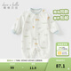 戴維貝拉（DAVE＆BELLA）百天寶寶衣服全棉小童連體衣春裝新品嬰兒爬爬服嬰幼兒睡衣哈衣 動(dòng)物印花【現貨】 66cm （建議身高59-66cm）