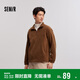 森馬（Semir）衛衣男搖粒絨冬季半開(kāi)襟繡花情侶裝時(shí)尚百搭立領(lǐng)上衣101724116215