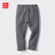 優(yōu)衣庫嬰幼兒寶寶搖粒絨緊身褲打底褲內里加絨褲478432 478432/08深灰色 100